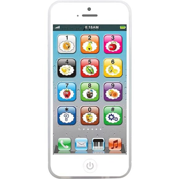 Toy Learning Play Cell Phone with 8 Functions and Dazzling Lights Interactive - Picture 1 of 7